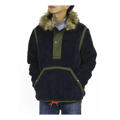 Polo Ralph Lauren Heavy Retro-Pile Pullover Fleece Jacket 2XL Coat Faux Fur hood - Image 1 of 4