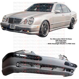 For Mercedes W210 PDC E55 S210 AMG Style Facelift Front Bumper 00-02 ABS Plastic - Bild 1 von 13