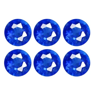 VVS 1,30 quilates [lote de 6 piezas] fenomenal redondo 3,5 mm azul real 100 % cianita natural - Imagen 1 de 5