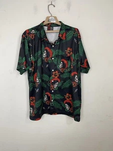 OAF Nation Herren Hemd 2XL Totenköpfe Hawaii Pirat Tropical Knopfleiste Camp Strand - Bild 1 von 6