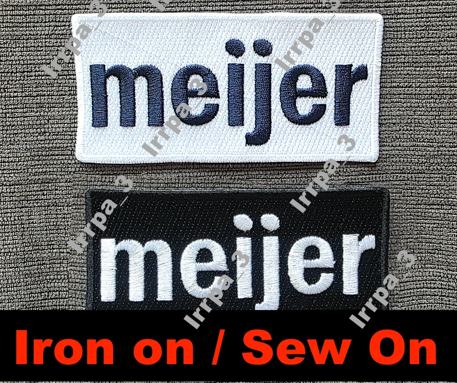 TWO Meijer Detroit Tigers Patch Ad Patch City Connect Baseball Jersey Patch - Image 1 of 1