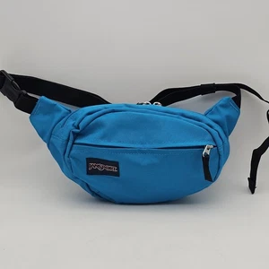 Marsupio Jansport outdoor piccolo marsupio cintura fibbia cinturino zip tasche blu acqua - Foto 1 di 9