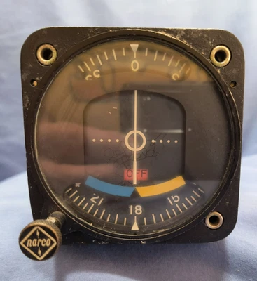 Vintage Narco VOR ILS Nav Converter Indicator VOA-4 K-04157-1 VOA - Image 1 of 4