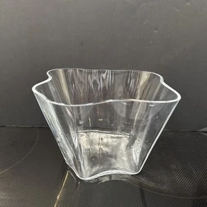 Glass Vase Signed Alvar Aalto Finland Modernist Minimalist - Picture 1 of 12