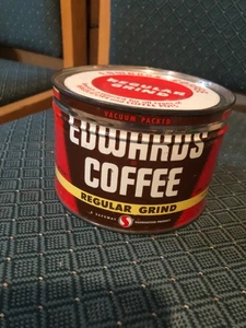 LATA DE CAFÉ KEYWIND VINTAGE EDWARDS EXCELENTES GRÁFICOS - Imagen 1 de 8