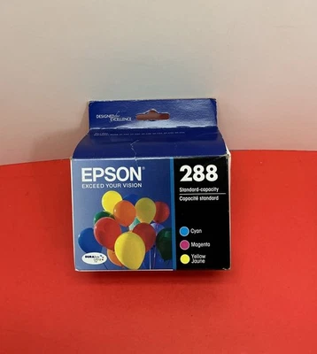 Epson Genuine 288 Ink Cartridges Cyan Magenta Yellow T288520 Exp 11/24 - Image 1 of 3