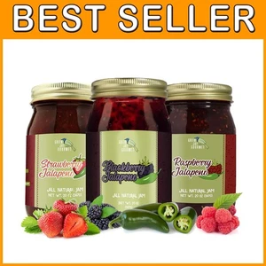 Gourmet Spicy Marmeladen Trio - Himbeere, Erdbeere, Brombeere - Bild 1 von 6