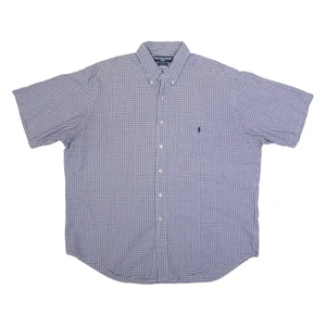 RALPH LAUREN GOLF Tilden Mens Shirt Blue Check XL - Picture 1 of 6