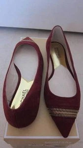 Michael Kors  Haya Flat Suede Cinnabar Shoes For Women Sz 6.5  - NWT $135 - Picture 1 of 1