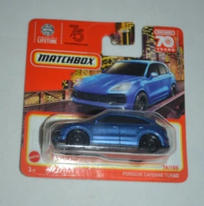 MATCHBOX 2023 CITY ADVENTURE 78/100 - PORSCHE CAYENNE TURBO AZUL METÁLICO - Imagen 1 de 5