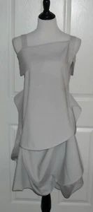 NWOT Women's AUTHENTIC Issey Miyake Dress Color Light Gray Size 3 - Picture 1 of 12