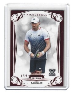 2023 Leaf Pickleball Premier AJ Koller XRC # 4 Red 6/25