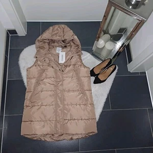 Neu Weste Puffercoat Steppweste M 38 40 Creme Longweste Top Zustand - Bild 1 von 17