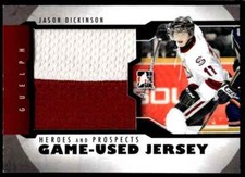 2012-13 In The Game Heroes and Prospects Jersey Patches Jason Dickinson Guelph