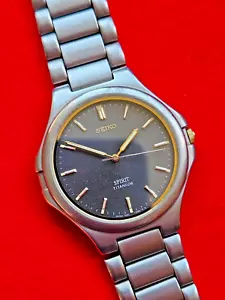 Neo-Vintage Seiko Spirit Titanium JDM Mens Watch - 7N01-7100 - Fully Working - Foto 1 di 6