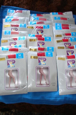 25 X LYCRA SENSATION FEINSTRUMPHOSE PANTY NETZ ROT GR:M 40/42 NEU / OVP FASCHING - Bild 1 von 4