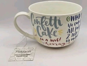 Pfaltzgraff 24oz Microwave Meal Mug "Confetti Cake" - Picture 1 of 6
