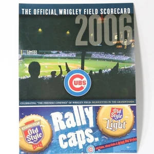 The Official Wrigley Field Scorecard 2006 Rally Caps Cubs vs. Birrifici 30/04/06 - Foto 1 di 4