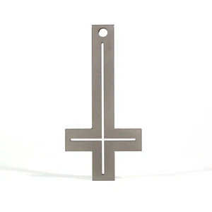 Titanium pry bar EDC Crucifix Cross Catholic Religious necklace pendant ornament - Picture 1 of 1