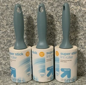 🎬 Lint Roller Triple Pack 120 Sheets - up & up™ Remove Lint & Hair 🆕SET OF 3‼️ - Picture 1 of 3