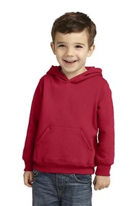 Port & Company Toddler Long Sleeve Core Fleece Hooded Sweatshirt CAR78TH - Picture 1 of 8