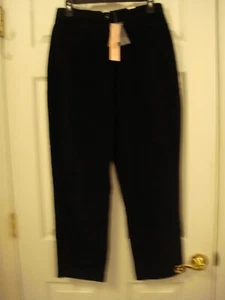 Damen Dress Barn schwarz Stretch Cord Anzughose Größe 10 Petite NEU - Bild 1 von 8