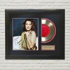 Celine Dion Gold Framed 45 Record Display w/Reproduction Signature