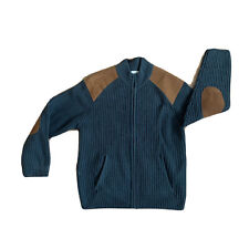 Carraig Donn 100 % wool full zip sweater jacket Made in Ireland EUC sz M