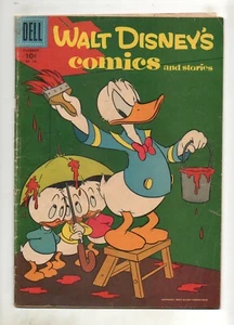 Walt Disney Comics & Stories #196 BARKS ART 1957; VG 4.0 1/4" Tear Front Cover - Picture 1 of 2