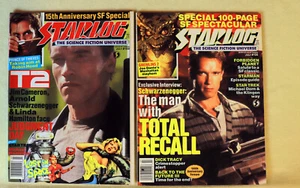 2 STARLOG MAGAZINE Arnold Schwarzenegger T2 TOTAL RECALL Gremlins 168 156 Termin - Imagen 1 de 2