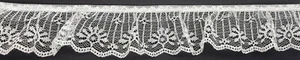 2" weiß gerafft Spitze Stoff Borte 33 Yards Borte - Bild 1 von 1