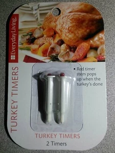 2 Stück Truthahn Pop-up Timer Kochen/Küchenwerkzeug Huhn Rind Geflügel Ente Schinken - Bild 1 von 1