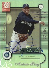 2002 (MARINERS) Donruss Elite Recollection Autographs #19 Antonio Perez 