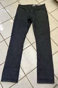 VOLCOM NEW! Dark Grey TRUE TO THIS VORTA Slim Straight Leg Jeans Sz 31x34 - Picture 1 of 6