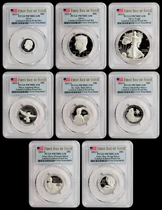 2022 S Limited Edition Silver Proof Set 8 pc. Coins PCGS PR70DCAM FDOI -IN STOCK - Picture 1 of 10