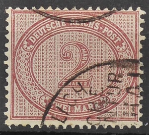 TREFF Deutsche Post China Vorläufer MiNr V 37 e gestempelt geprüft BPP 30,- - Bild 1 von 2