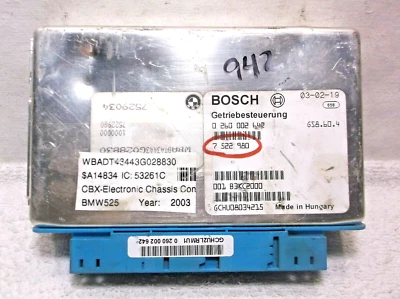 01-02-03  BMW 525 i/  FROM 3/01 TRANSMISSION CONTROL MODULE/COMPUTER T.C.M - Image 1 of 3