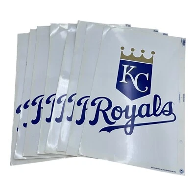 2005 Kansas City Royals Static Cling Sticker Decal MLB KC Set Of 8 By Rico - Image 1 of 4