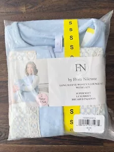 Flora Nikrooz Size S Long Sleeve Women's Lounge 2 Piece PJ Set w/ Lace (W60400) - Picture 1 of 6