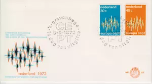 Netherlands First Day Cover NVPH NR E117- 1972 Europa Unsealed Unaddressed - Picture 1 of 1