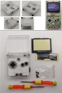 Transparent Clear White Shell Housing Case For Game Boy Advance SP GBA SP - Picture 1 of 7