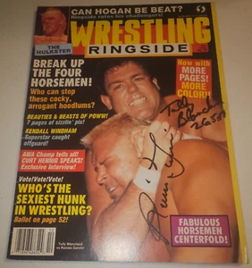 Signed Autographed Wrestling Ringside Magazine #30 October 1987 Blanchard Garvin - Picture 1 of 4