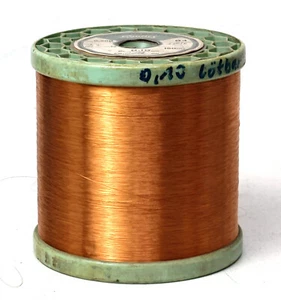 Alambre lacado de cobre Schwering & Hasse, 0,1 mm, para transformadores / transmisores & Co., 3,3 kg - Imagen 1 de 3