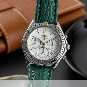 Breitling Sextant Chronograph Stahl / vergoldet Quarz Herren Ref. B55046 Papiere - Bild 1 von 13