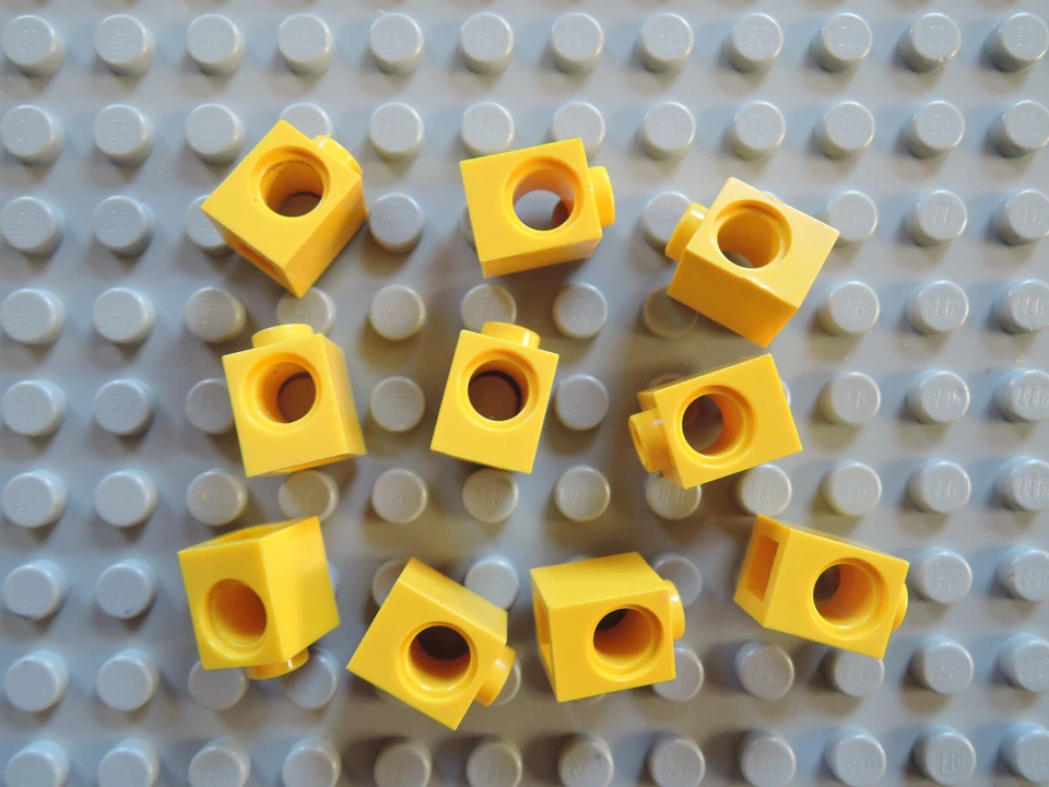 LEGO 10 x Technic Stein 6541 Lochbalken 1x1 1 Loch  gelb - Bild 1 von 1