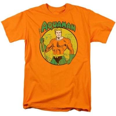 AQUAMAN DC COMICS Licensed Adult Men's Graphic Tee Shirt SM-3XL - Image 1 of 2