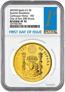 2023 Spanish Stallion (Caballo) 1 Oz Gold -NGC PR70 1 of 200 - Picture 1 of 4