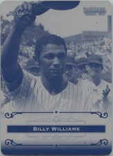 2012 Leaf BILLY WILLIAMS National Exclusive Promo Printing Press Plate 1/1