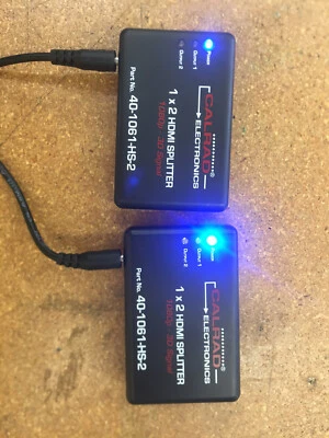 CALRAD 40-1061-HS-2 - 1 x 2 HDMI 3D Distribution Amplifier Lot of 2 - Image 1 of 2