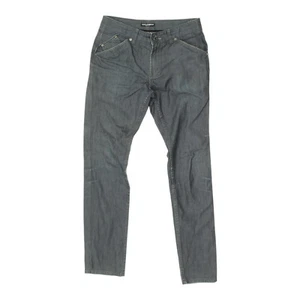 Pantalones de mezclilla Dolce & Gabbana negros de pierna ajustada para hombre | De colección de diseño de alta gama - Imagen 1 de 3